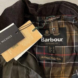 Barbour beadnell wax jacket in Olive
